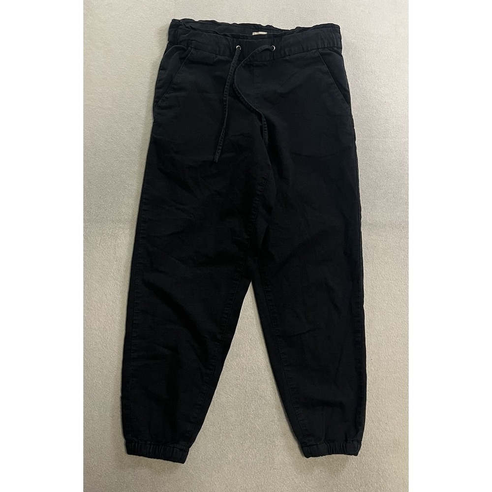 Levis Pants Women's XS Black Twill Jogger Elastic Waist Cuffed Pockets Casual